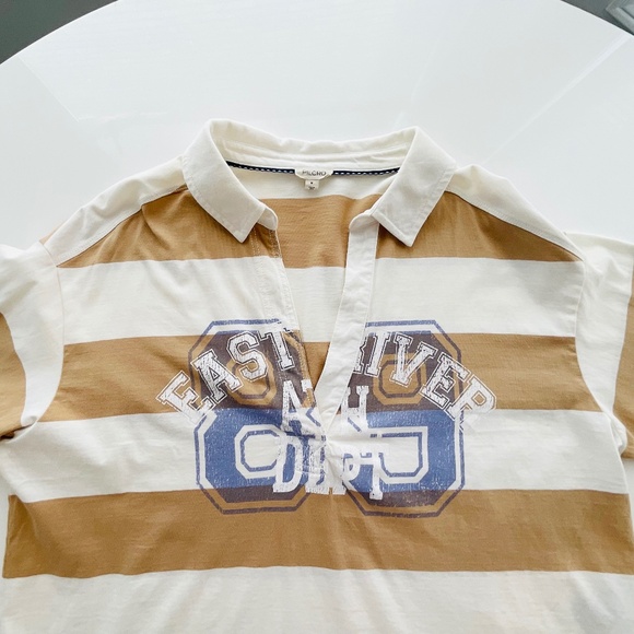 Anthropologie/PILCRO Rugby Oversized Preppy Long Sleeve MEDIUM/NWOT - Picture 2 of 12